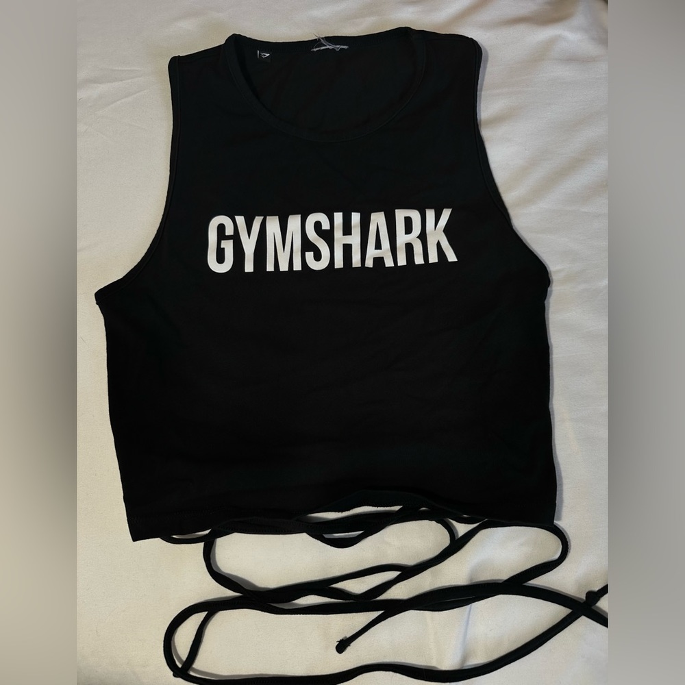 GYMSHARK Tie Crop Top with String